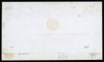 Stamp of Peru 1858, 1d blue, an extremely fresh example on cover to Sardinia