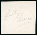 Stamp of Peru 1858 Issue, group of six items