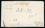 Stamp of Mexico 1856, 8r violet, "Vera Cruz", a very fresh pair showing