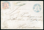 Stamp of German States » Brunswick 1852-56, 1sgr carmine on cover