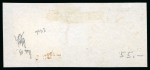 Stamp of Great Britain 1840, 1d grey-black pl.1b DH, with good to very large margins, tied to small piece by crisp Maltese Cross