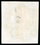 Stamp of Great Britain 1840, 2d blue pl.1 LL, with fine to large margins, cancelled by Maltese Cross in red