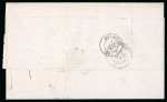 Stamp of German States » Bavaria 1867, 3kr carmine and 9kr ochre, on cover to France