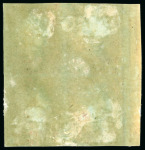 Stamp of Great Britain 1841, 1d red-brown on blued paper, wmk small crown, DA/EB mint o.g. left marginal block of four