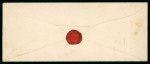 Stamp of German States » Mecklenburg Schwerin 1856, 4/4s and 2/4s vermilion used on cover