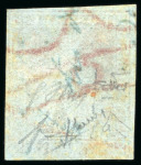 Stamp of Italian States » Tuscany 1851, 1cr carmine on bluish, a mint example with large