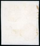 Stamp of Great Britain 1840, 1d black pl.2 CK/CL block of four, good to large margins, tied to piece by four crisp red Maltese Crosses