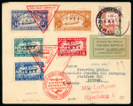 Stamp of Paraguay 1931-35, Zeppelin group of five covers to Germany,
