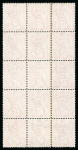 Stamp of Bermuda 1865-1903, 1d rose-red mint n.h. block of 15