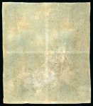 Stamp of Barbados 1852-55, Blued paper group of 4 mint blocks of four