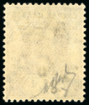 Stamp of Cayman Islands 1908, 2 1/2d on 4d brown and blue mint l.h.