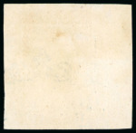 Stamp of Italian States » Sicily 1859, 10gr indigo, a stunning marginal example from