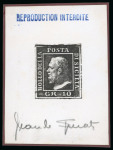 Stamp of Italian States » Sicily 1859, 10gr black, Spearti "die proof" 