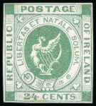 Stamp of Ireland 1865-67 Abortive Fenian essay 24c green on white wove paper