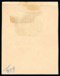 Stamp of India 1890 Lion & Palm Tree 1/2a essay die II in blue