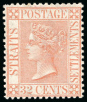 Stamp of Malaysia » Straits Settlements 1867-72, Mint group incl. 1867-72 32c