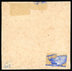 Stamp of India 1890s group of 4a reprints incl. right marginal block