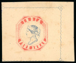 Stamp of India 1890s group of 4a reprints incl. right marginal block