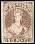 Stamp of New Zealand 1855-64, Chalon group