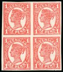 Stamp of Australia » Queensland 1907-11, 1d vermilion, wmk Crown over A, mint h.r.