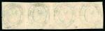 Stamp of Australia » Tasmania 1853 Courier 1d pale blue on yellowish paper with all