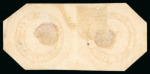 Stamp of Australia » Tasmania 1853 Courier 4d dull orange pl.II pair and yellowish orange single