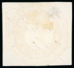 Stamp of Australia » Tasmania 1853 Courier 4d dull orange pl.II pair and yellowish orange single