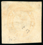Stamp of Australia » Tasmania 1853 Courier 4d dull orange pl.II pair and yellowish orange single