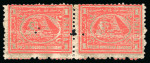 Stamp of Egypt » 1874 Bulaq 1pi. vermilion, both perforations, mint vertical & horizontal