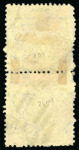 Stamp of Australia » Victoria 1867-81 5s Blue on yellow used vert. pair