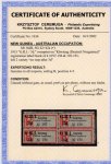Stamp of New Guinea 1915 "G.R.I. / 3d." on Käwieng (Deutsch Neuguinea)" registration label in unused block of four