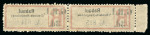 Stamp of New Guinea 1915 "G.R.I. / 3d." on Rabaul (Deutsch Neuguinea)" registration label unused pair