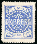Stamp of Samoa 1877-80 Express Post group of four 