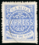 Stamp of Samoa 1877-80 Express Post group of four 
