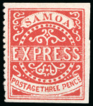 Stamp of Samoa 1877-80 Express Post group of four 