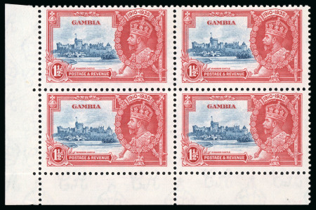 Stamp of Gambia 1935 Silver Jubilee 1 1/2d with extra flag variety,