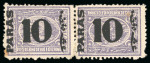 Stamp of Egypt » 1879 Surcharges 10pa. on 2 1/2pi. mauve, perf. 12 1/2, mint horizontal