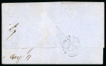 Stamp of Bahamas 1863-77, 4d dull rose tied to 1870 (Jul 23) wrapper to the USA