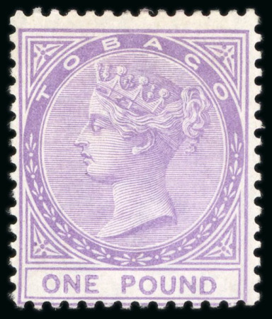 Stamp of Trinidad and Tobago » Tobago 1879, £1 mauve mint h.r.