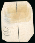 Stamp of Trinidad and Tobago » Tobago 1880, 1d on half of 6d orange tied to small piece