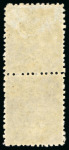 Stamp of Turks and Caicos Islands 1867 Group incl. 1d mint pair with left stamp showing throat flaw