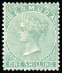 Stamp of Bermuda 1865-1903 Wmk CC group incl. 6d dull purple on cover front to Nova Scotia