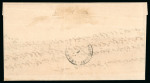 Stamp of Egypt » 1872-75 Penasson 1pi. rose-red, tied on 1872 (7.1) folded entire from