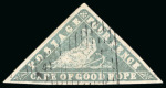 Stamp of South Africa » Cape of Good Hope 1861 Woodblock 4d pale milky blue, good margins all around, used
