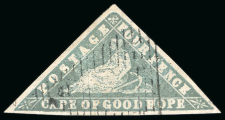 Stamp of South Africa » Cape of Good Hope 1861 Woodblock 4d pale milky blue, good margins all around, used