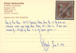 Stamp of South Africa » Cape of Good Hope 1853, 1d pale brick red on deeply blued paper in used