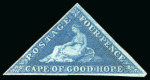 Stamp of South Africa » Cape of Good Hope 1853-61, Group of Triangulars incl. Woodblocks