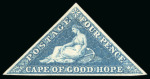 Stamp of South Africa » Cape of Good Hope 1853-61, Group of Triangulars incl. Woodblocks