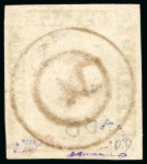 Stamp of Mauritius 1848-59 Worn Impression 2d grey-blue on yellowish paper used
