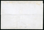 Stamp of Denmark 1851, 2rbs Thiele Second Printing, pl.I pos.29, with good to large margins, used on printed matter entire